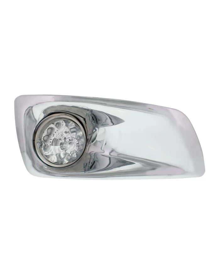 (BOX) 17 AMBER LED KENWORTH T660 PASSENGER FRONT BUMPER SINGLE FUNCTION WATERMELON STYLE LIGHT W/ REFLECTOR - CLEAR LENS (BOX) 17 AMBER LED KENWORTH T660 PASSENGER FRONT BUMPER SINGLE FUNCTION WATERMELON STYLE LIGHT W/ REFLECTOR - CLEAR LENS