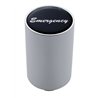 UP23736-"Emergency" 3" Air Valve Knob - Black Glossy Sticker
