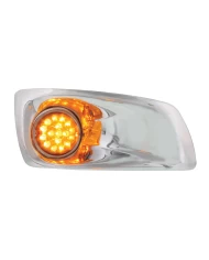 (BOX) 17 AMBER LED KENWORTH T660 PASSENGER FRONT BUMPER DUAL FUNCTION CLEAR STYLE LIGHT W/ REFLECTOR - AMBER LENS (BOX) 17 AMBER LED KENWORTH T660 PASSENGER FRONT BUMPER DUAL FUNCTION CLEAR STYLE LIGHT W/ REFLECTOR - AMBER LENS