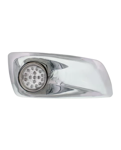 (BOX) 17 AMBER LED KENWORTH T660 PASSENGER FRONT BUMPER DUAL FUNCTION CLEAR STYLE LIGHT W/ REFLECTOR - CLEAR LENS (BOX) 17 AMBER LED KENWORTH T660 PASSENGER FRONT BUMPER DUAL FUNCTION CLEAR STYLE LIGHT W/ REFLECTOR - CLEAR LENS