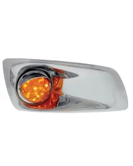 (BOX) 17 AMBER LED KENWORTH T660 PASSENGER FRONT BUMPER SINGLE FUNCTION WATERMELON STYLE LIGHT W/ VISOR - AMBER LENS (BOX) 17 AMBER LED KENWORTH T660 PASSENGER FRONT BUMPER SINGLE FUNCTION WATERMELON STYLE LIGHT W/ VISOR - AMBER LENS
