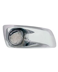 (BOX) 17 AMBER LED KENWORTH T660 PASSENGER FRONT BUMPER SINGLE FUNCTION WATERMELON STYLE LIGHT W/ VISOR - CLEAR LENS (BOX) 17 AMBER LED KENWORTH T660 PASSENGER FRONT BUMPER SINGLE FUNCTION WATERMELON STYLE LIGHT W/ VISOR - CLEAR LENS