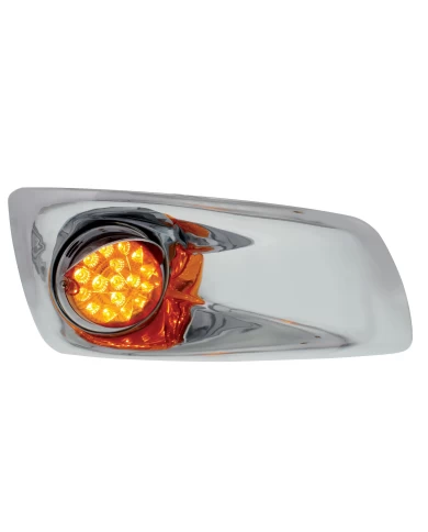 (BOX) 17 AMBER LED KENWORTH T660 PASSENGER FRONT BUMPER SINGLE FUNCTION CLEAR STYLE LIGHT W/ REFLECTOR W/ VISOR - AMBER LENS (BOX) 17 AMBER LED KENWORTH T660 PASSENGER FRONT BUMPER SINGLE FUNCTION CLEAR STYLE LIGHT W/ REFLECTOR W/ VISOR - AMBER LENS