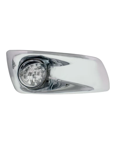 (BOX) 17 AMBER LED KENWORTH T660 PASSENGER FRONT BUMPER SINGLE FUNCTION WATERMELON STYLE LIGHT W/ REFLECTOR W/ VISOR - CLEAR LEN (BOX) 17 AMBER LED KENWORTH T660 PASSENGER FRONT BUMPER SINGLE FUNCTION WATERMELON STYLE LIGHT W/ REFLECTOR W/ VISOR - CLEAR LEN
