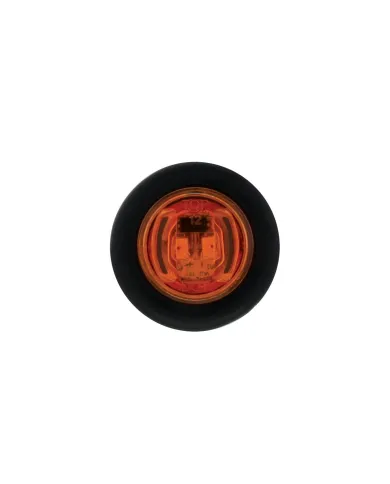 UP36849B-2 LED 3/4" Mini Light (Clearance/Marker) With Rubber Grommet - Amber LED/Amber Lens (Bulk)