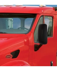 (BOX) PETERBILT 387 587 & KENWORTH T2000 T700 BLACK MIRROR COVER - DRIVER (BOX) PETERBILT 387 587 & KENWORTH T2000 T700 BLACK MIRROR COVER - DRIVER