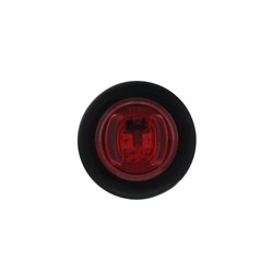 UP36850B-2 LED 3/4" Mini Light (Clearance/Marker) With Rubber Grommet - Red LED/Red Lens (Bulk)