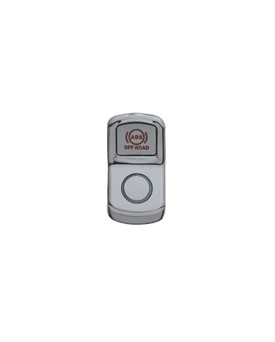 (CARD) CHROME PLASTIC PETERBILT "ABS OFF ROAD" ROCKER SWITCH COVER - PLAIN (CARD) CHROME PLASTIC PETERBILT "ABS OFF ROAD" ROCKER SWITCH COVER - PLAIN