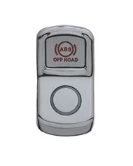 (CARD) CHROME PLASTIC PETERBILT "ABS OFF ROAD" ROCKER SWITCH COVER - PLAIN (CARD) CHROME PLASTIC PETERBILT "ABS OFF ROAD" ROCKER SWITCH COVER - PLAIN