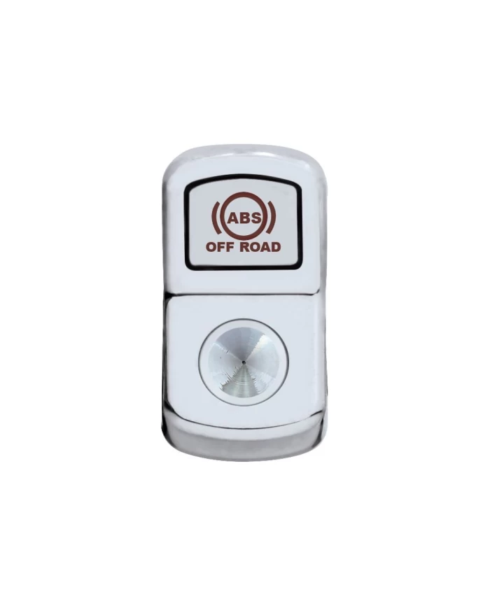 (CARD) CHROME PLASTIC "ABS OFF ROAD" ROCKER SWITCH COVER - INDENTED (CARD) CHROME PLASTIC "ABS OFF ROAD" ROCKER SWITCH COVER - INDENTED