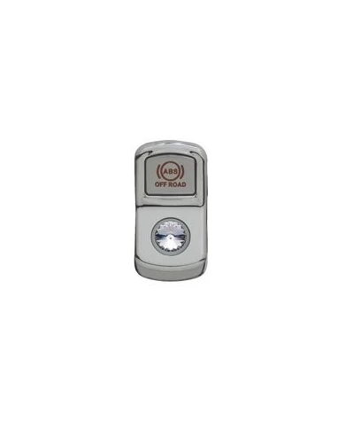 (CARD) CHROME PLASTIC "ABS OFF ROAD" ROCKER SWITCH COVER W/ DIAMOND - CLEAR (CARD) CHROME PLASTIC "ABS OFF ROAD" ROCKER SWITCH COVER W/ DIAMOND - CLEAR
