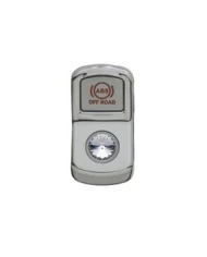 (CARD) CHROME PLASTIC "ABS OFF ROAD" ROCKER SWITCH COVER W/ DIAMOND - CLEAR (CARD) CHROME PLASTIC "ABS OFF ROAD" ROCKER SWITCH COVER W/ DIAMOND - CLEAR