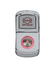 (CARD) CHROME PLASTIC "ABS OFF ROAD" ROCKER SWITCH COVER W/ DIAMOND - CLEAR (CARD) CHROME PLASTIC "ABS OFF ROAD" ROCKER SWITCH COVER W/ DIAMOND - CLEAR