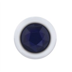 UP36870-3 LED Dual Function 3/4" Mini Light (Clearance/Marker) With Crystal Lens-Blue LED/Blue Lens