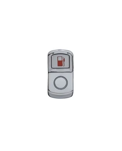 (CARD) CHROME PLASTIC "FUEL" ROCKER SWITCH COVER-PLAIN (CARD) CHROME PLASTIC "FUEL" ROCKER SWITCH COVER-PLAIN