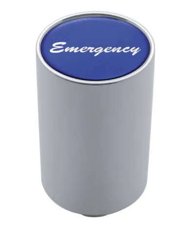 UP23737-"Emergency" 3" Air Valve Knob - Blue Glossy Sticker