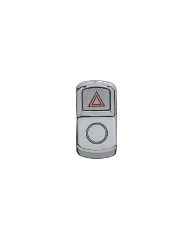 (CARD) CHROME PLASTIC "HAZARD LIGHT" ROCKER SWITCH COVER-PLAIN (CARD) CHROME PLASTIC "HAZARD LIGHT" ROCKER SWITCH COVER-PLAIN