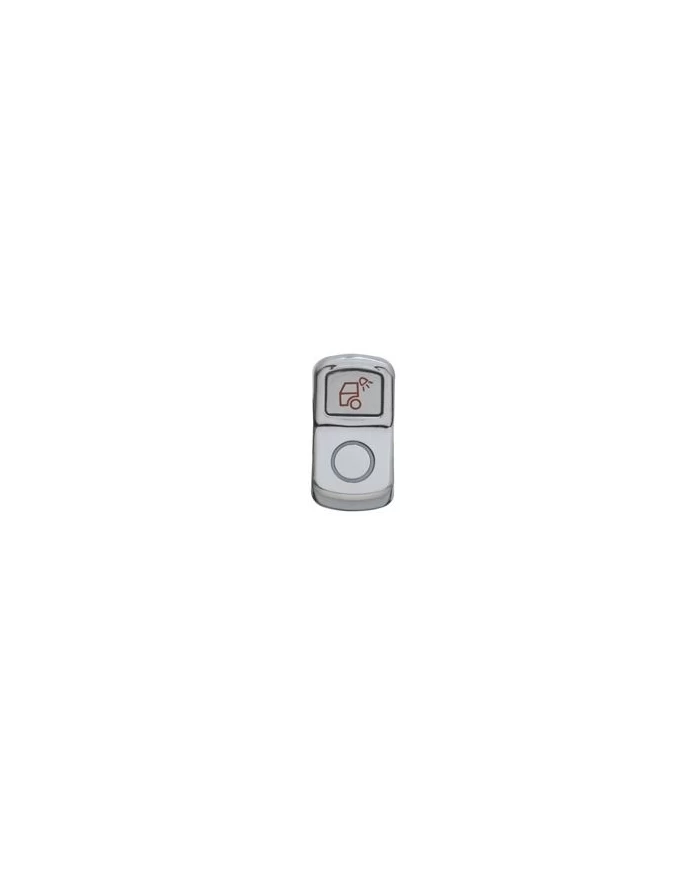 (CARD) CHROME PLASTIC "LOAD LIGHT" ROCKER SWITCH COVER - PLAIN