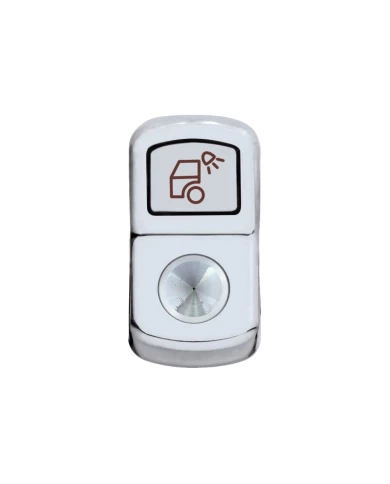 (BULK) CHROME PLASTIC "LOAD LIGHT" ROCKER SWITCH COVER - INDENTED (BULK) CHROME PLASTIC "LOAD LIGHT" ROCKER SWITCH COVER - INDENTED