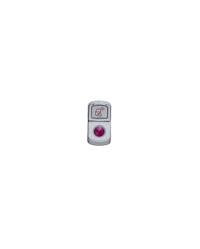 (CARD) CHROME PLASTIC "LOAD LIGHT" ROCKER SWITCH COVER W/ DIAMOND - PURPLE (CARD) CHROME PLASTIC "LOAD LIGHT" ROCKER SWITCH COVER W/ DIAMOND - PURPLE