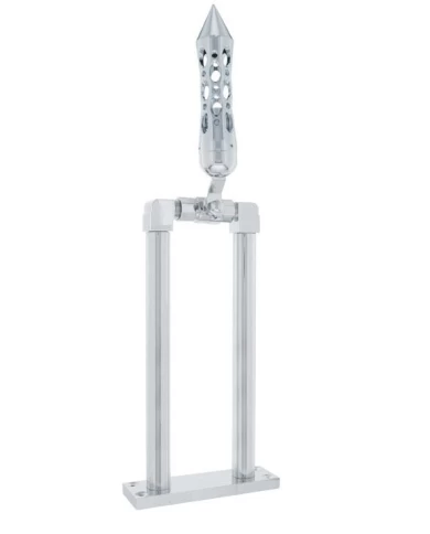 (BOX) CHROME 11" AIR HORN VALVE WITH "DAYTONA" SPIKE GRIP (BOX) CHROME 11" AIR HORN VALVE WITH "DAYTONA" SPIKE GRIP