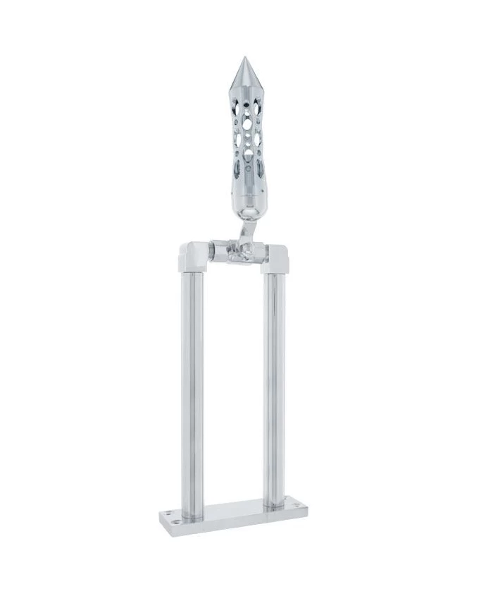 (BOX) CHROME 11" AIR HORN VALVE WITH "DAYTONA" SPIKE GRIP