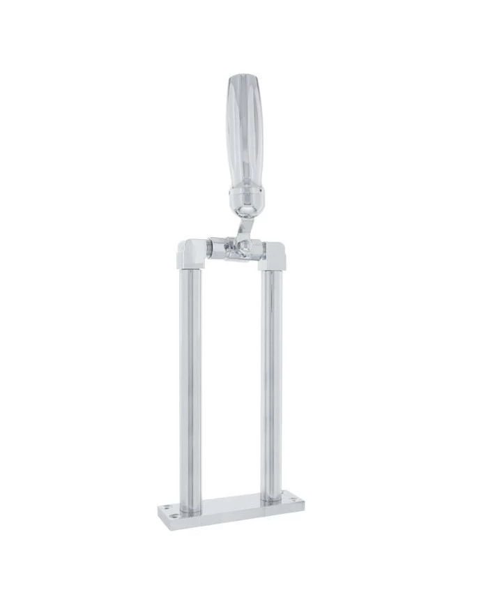 (BOX) CHROME 11" AIR HORN VALVE WITH "VEGAS" GROOVED GRIP