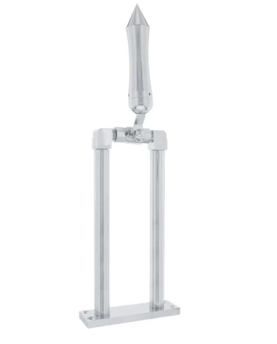 (BOX) CHROME 11" AIR HORN VALVE WITH "TALLADEGA" SPIKE GRIP (BOX) CHROME 11" AIR HORN VALVE WITH "TALLADEGA" SPIKE GRIP