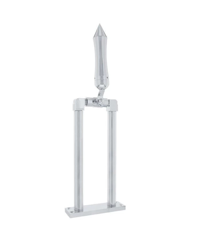 (BOX) CHROME 11" AIR HORN VALVE WITH "TALLADEGA" SPIKE GRIP