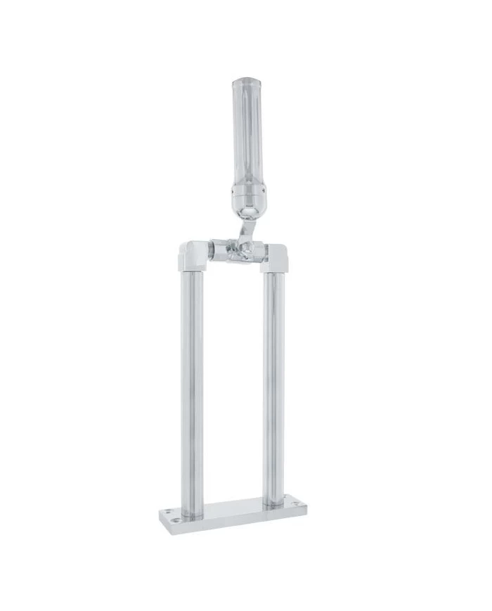 (BOX) CHROME 11" AIR HORN VALVE WITH "DALLAS" GROOVED GRIP