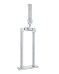 (BOX) CHROME 11" AIR HORN VALVE WITH "DALLAS" GROOVED GRIP