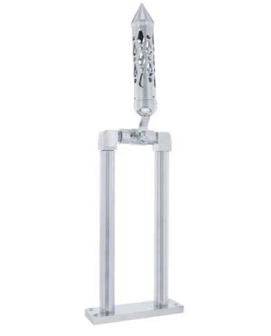 (BOX) CHROME 11" AIR HORN VALVE WITH "BROOKLYN" SPIKE GRIP (BOX) CHROME 11" AIR HORN VALVE WITH "BROOKLYN" SPIKE GRIP