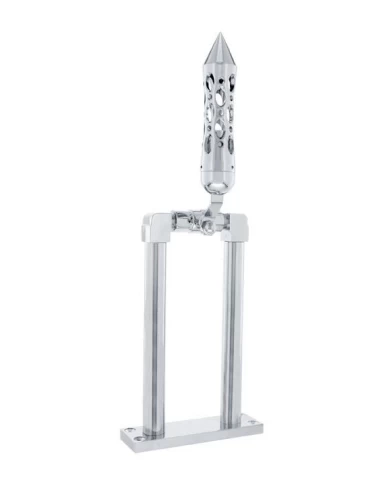 (BOX) CHROME 9" AIR HORN VALVE WITH "DAYTONA" SPIKE GRIP (BOX) CHROME 9" AIR HORN VALVE WITH "DAYTONA" SPIKE GRIP