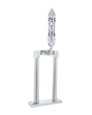 (BOX) CHROME 9" AIR HORN VALVE WITH "DAYTONA" SPIKE GRIP