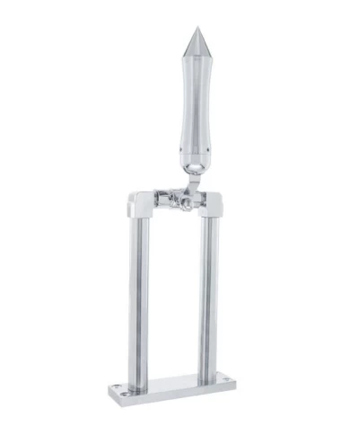 (BOX) CHROME 9" AIR HORN VALVE WITH "TALLADEGA" SPIKE GRIP (BOX) CHROME 9" AIR HORN VALVE WITH "TALLADEGA" SPIKE GRIP