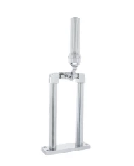 (BOX) CHROME 9" AIR HORN VALVE WITH "DALLAS" GROOVED GRIP