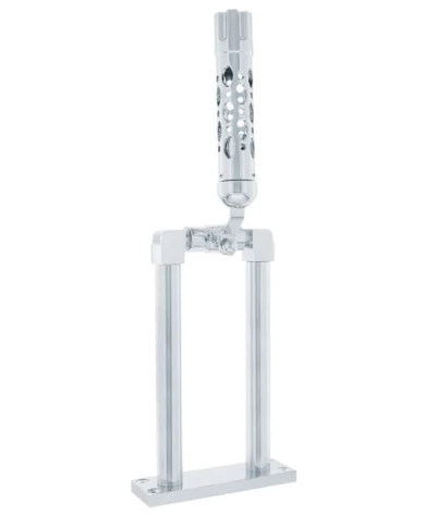 (BOX) CHROME 9" AIR HORN VALVE WITH "AUSTIN" GUN CYLINDER GRIP (BOX) CHROME 9" AIR HORN VALVE WITH "AUSTIN" GUN CYLINDER GRIP