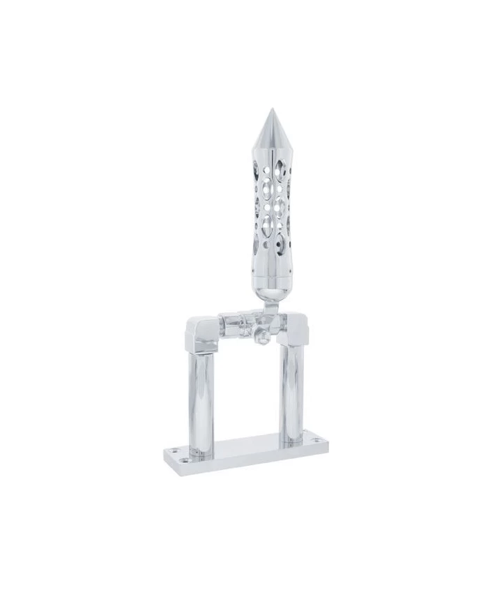 (BOX) CHROME 4" AIR HORN VALVE WITH "DAYTONA" SPIKE GRIP