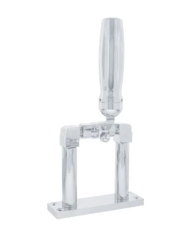 (BOX) CHROME 4" AIR HORN VALVE WITH "VEGAS" GROOVED GRIP (BOX) CHROME 4" AIR HORN VALVE WITH "VEGAS" GROOVED GRIP
