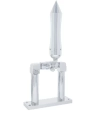 (BOX) CHROME 4" AIR HORN VALVE WITH "TALLADEGA" SPIKE GRIP