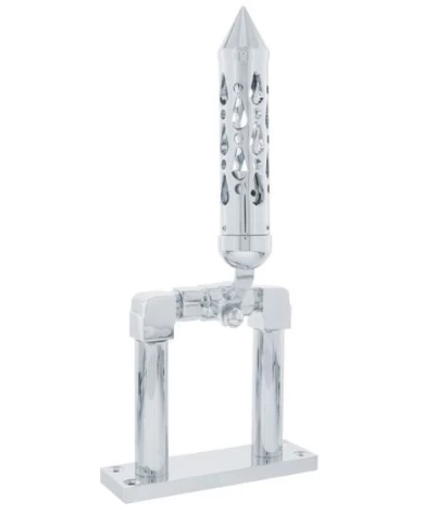 (BOX) CHROME 4" AIR HORN VALVE WITH "BROOKLYN" SPIKE GRIP (BOX) CHROME 4" AIR HORN VALVE WITH "BROOKLYN" SPIKE GRIP