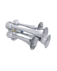 (BOX) CHROME 4 TRUMPET SMALL TRAIN HORN