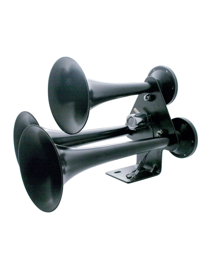 (BOX) BLACK ECONOMY 3 TRUMPET TRAIN HORN