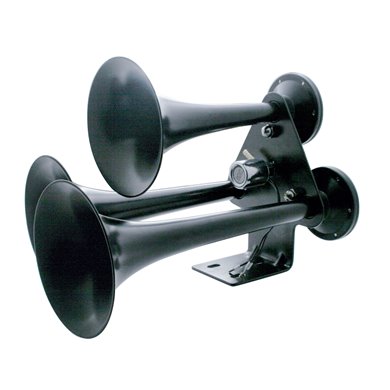 (BOX) BLACK ECONOMY 3 TRUMPET TRAIN HORN