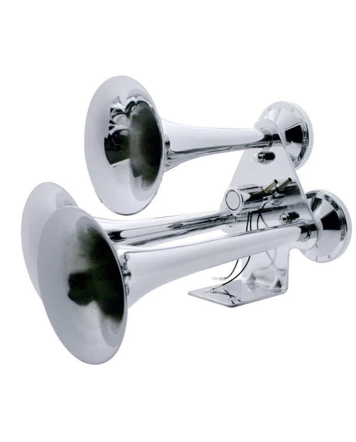 (BOX) CHROME ECONOMY 3 TRUMPET TRAIN HORN (BOX) CHROME ECONOMY 3 TRUMPET TRAIN HORN
