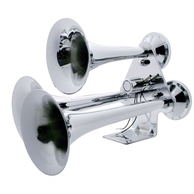 (BOX) CHROME ECONOMY 3 TRUMPET TRAIN HORN