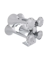 (BOX) 4 TRUMPET CHROME TRAIN HORN - COMPETITION SERIES (BOX) 4 TRUMPET CHROME TRAIN HORN - COMPETITION SERIES