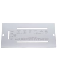 (BULK) STAINLESS STEEL PETERBILT A/C & HEATER CONTROL PLATE 87'-95 (BULK) STAINLESS STEEL PETERBILT A/C & HEATER CONTROL PLATE 87'-95