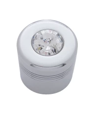 (CARD) CHROME ALUMINUM GLOVE BOX KNOB COVER W/ DIAMOND - CLEAR (CARD) CHROME ALUMINUM GLOVE BOX KNOB COVER W/ DIAMOND - CLEAR