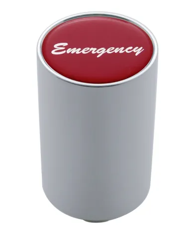 UP23740-"Emergency" 3" Air Valve Knob - Red Glossy Sticker